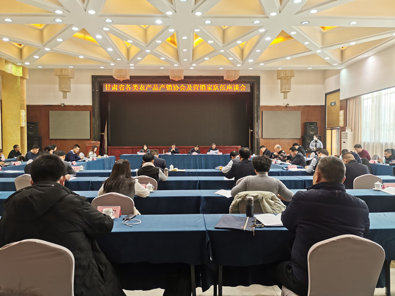 甘肃省各类农产品产销协会及营销家队伍座谈在兰州召开
