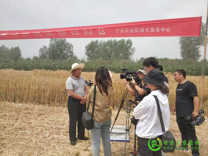 全省“三夏”农机化生产暨小麦机收减损现场会在宁县召开